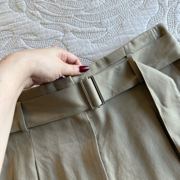 NWT - Lafayette 148 New York - Jagger Wide Leg Pant - Green Clay - Picture 6 of 12